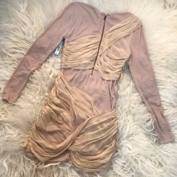 ALICE + OLIVIA Bateau Neckline Mini Dress - Picture 7 of 7